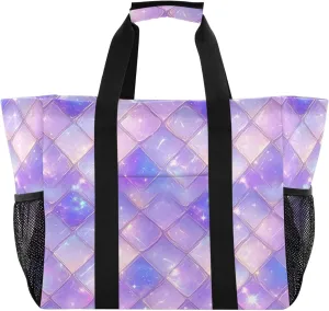 KLL Utility Tote Bag with Handles Foldable Water Resistant Shopping Bags Reusable