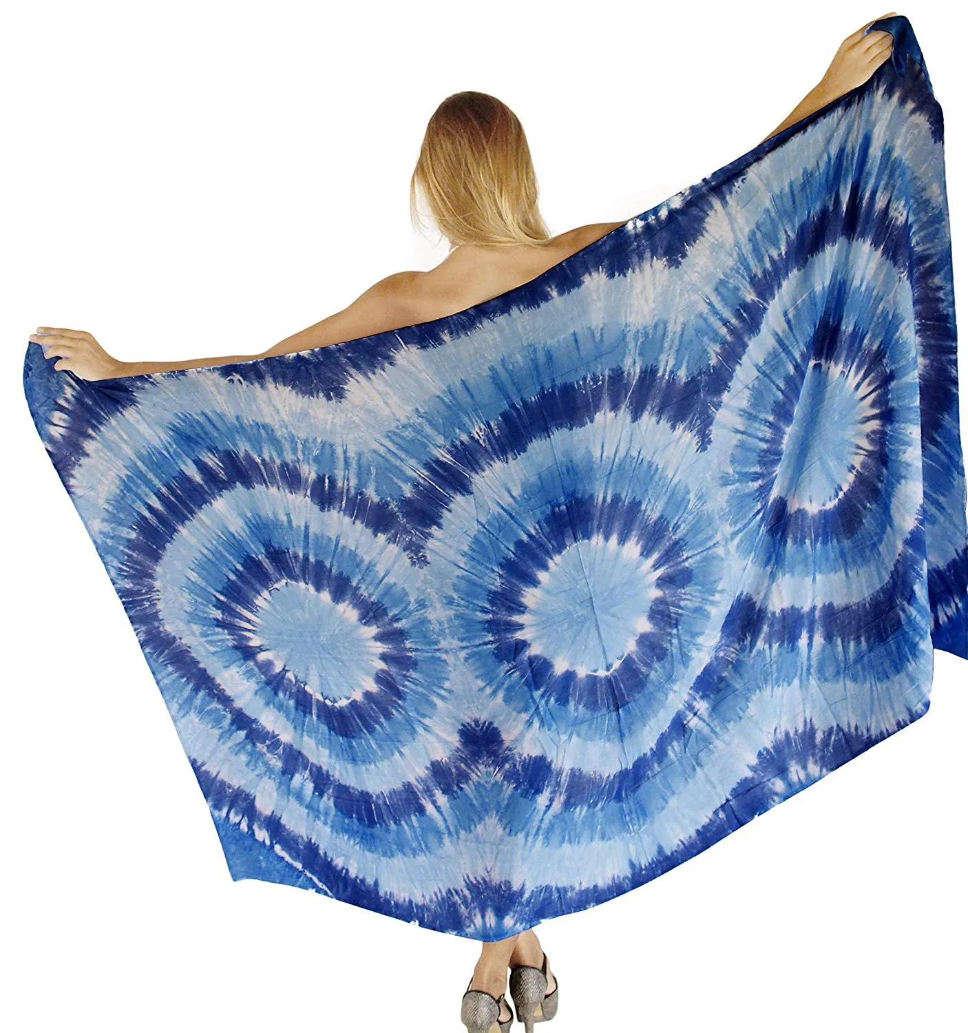 LA LEELA Women's Swimsuit Cover Up Sarong Bikini Swimwear Beach Cover-Ups Wrap Skirt Large Maxi GD