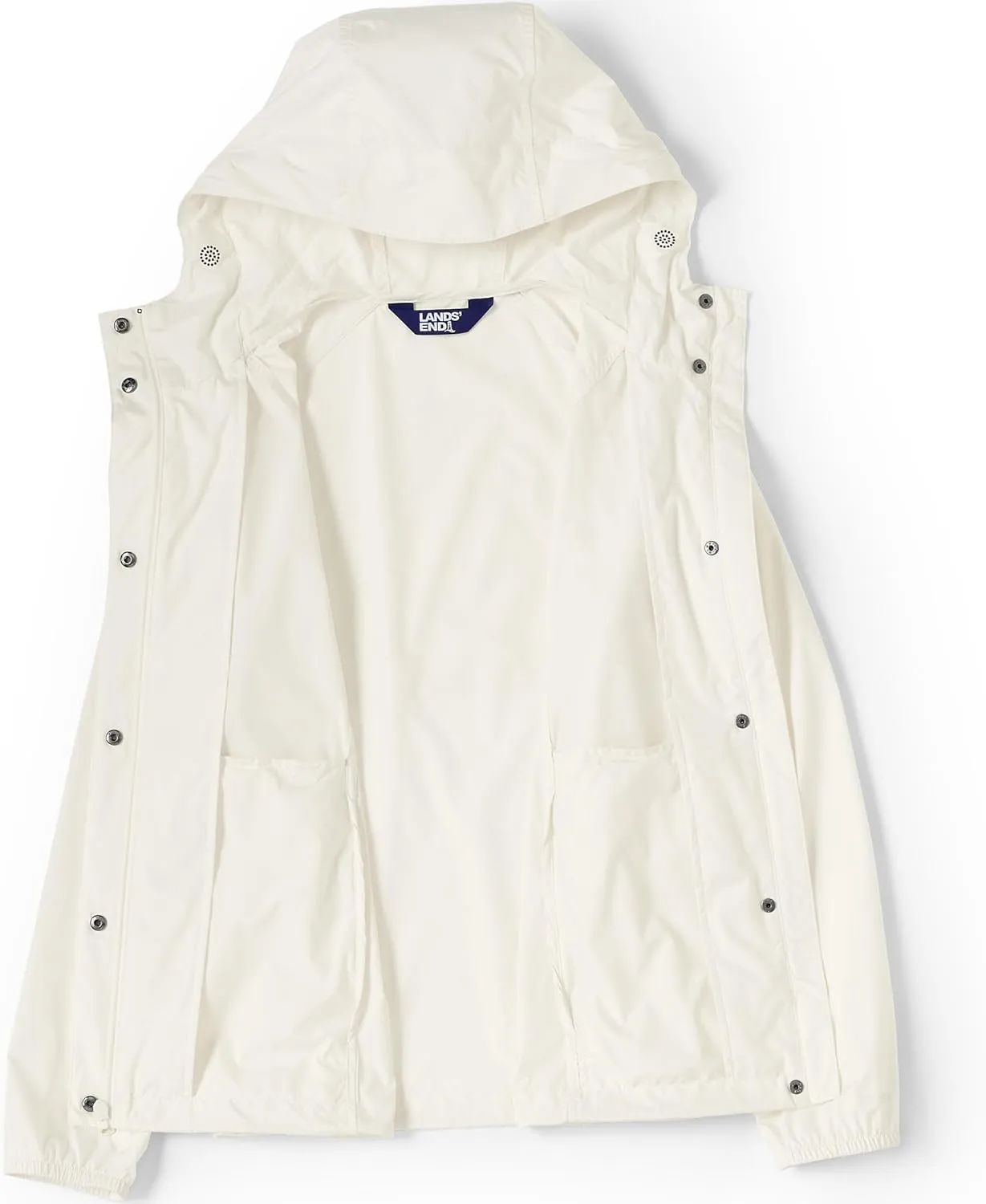 Lands' End Women's Packable Water Resistant UPF 50 Windbreaker Jacket