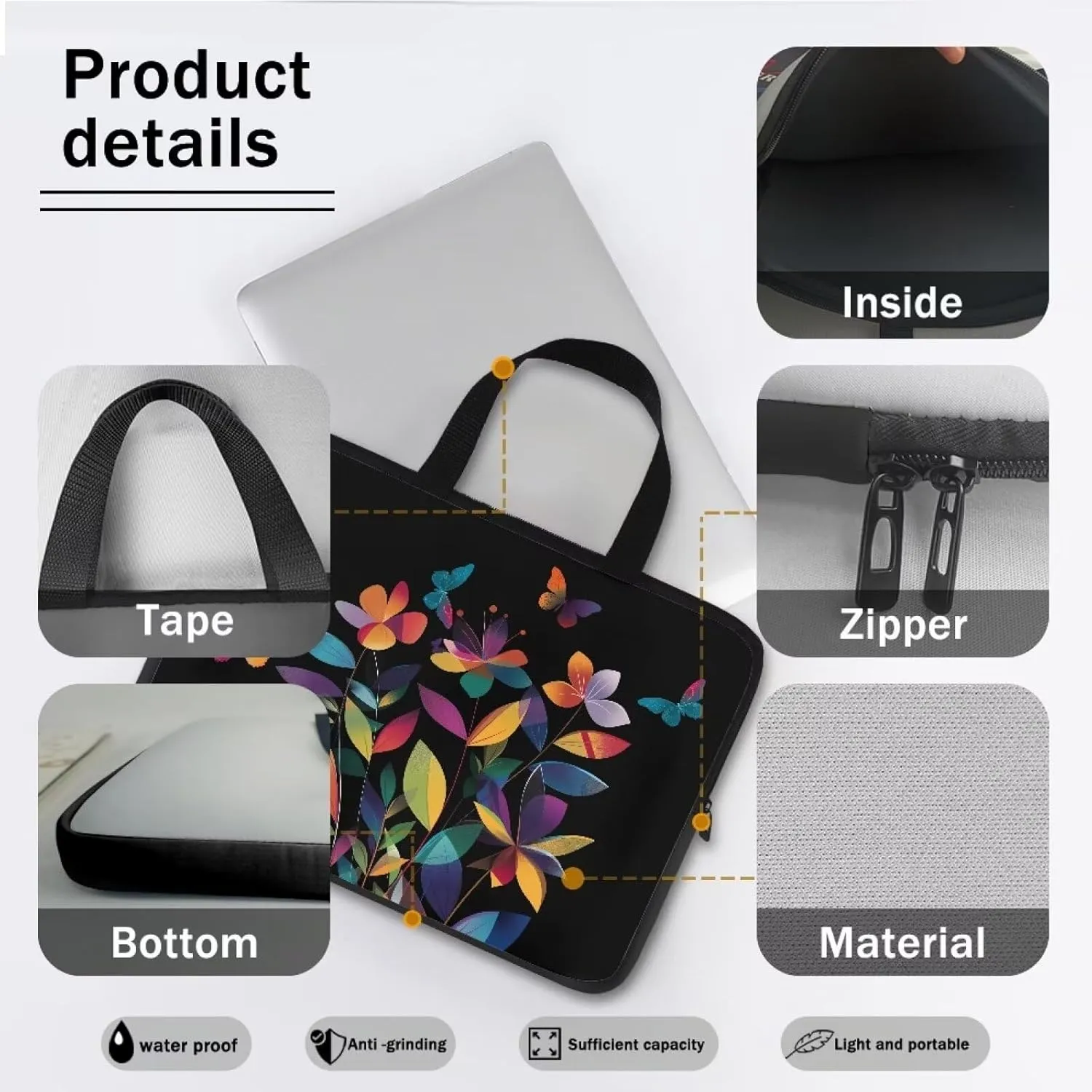 Laptop Case, Laptop Bag Laptop Sleeve Water Resistant Computer Case