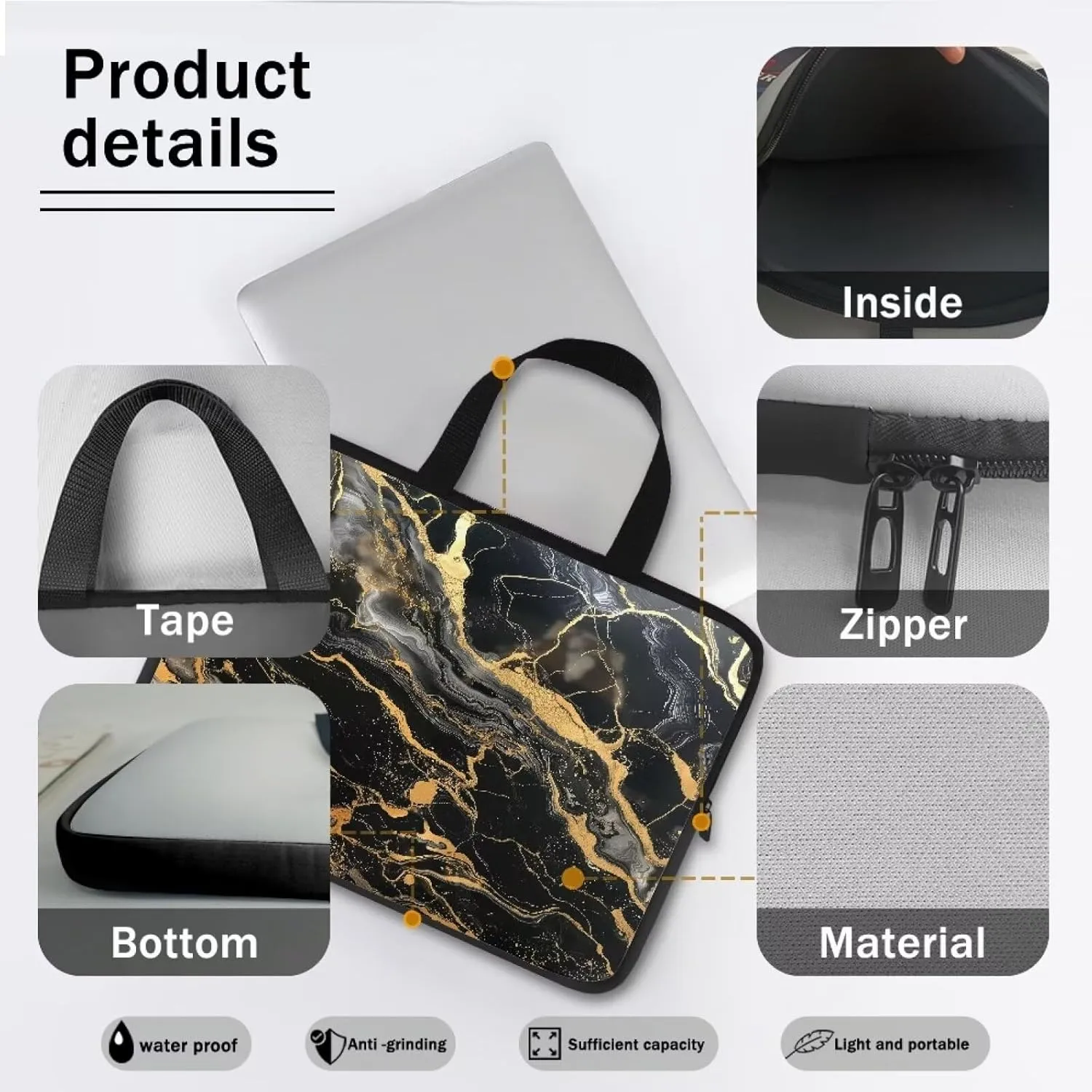 Laptop Case, Laptop Bag Laptop Sleeve Water Resistant Computer Case