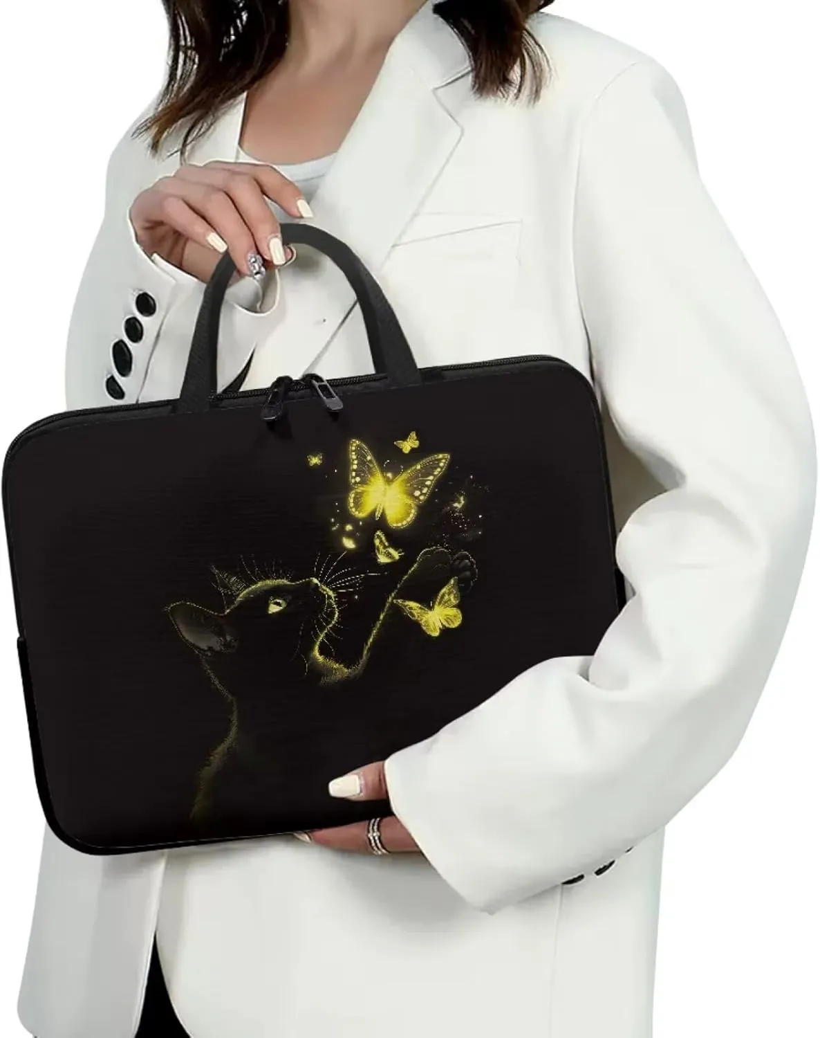 Laptop Sleeve Case for Women Slim & Water-Resistant Laptop Cover Bag
