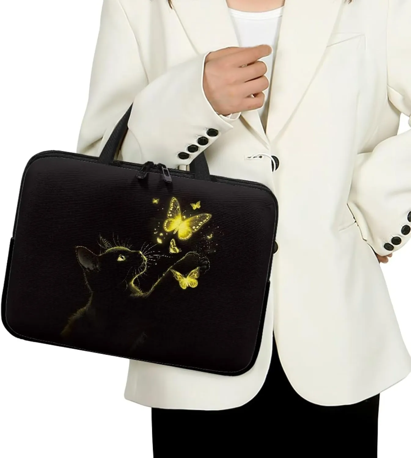 Laptop Sleeve Case for Women Slim & Water-Resistant Laptop Cover Bag