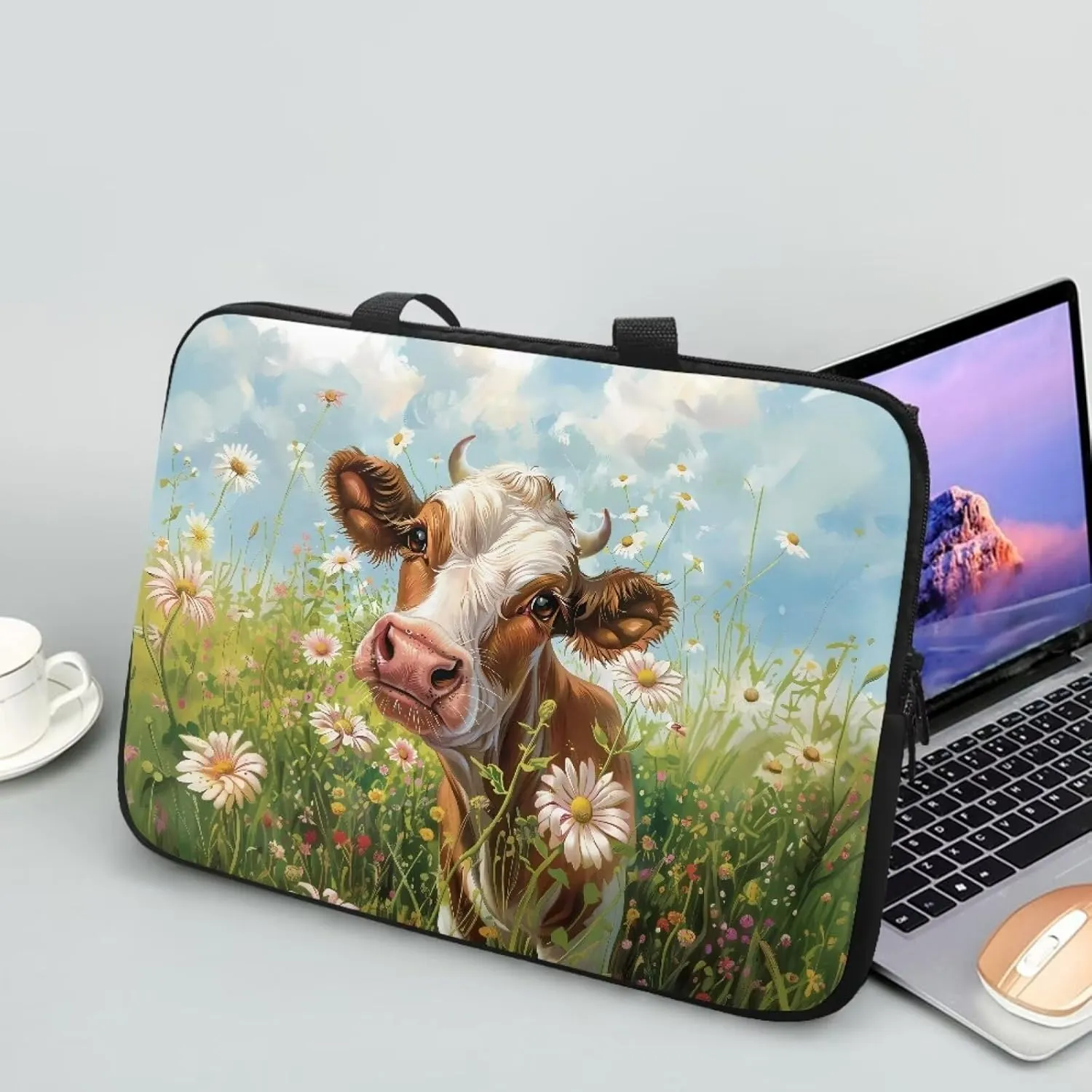 Laptop Sleeve Case for Women Slim & Water-Resistant Laptop Cover Bag