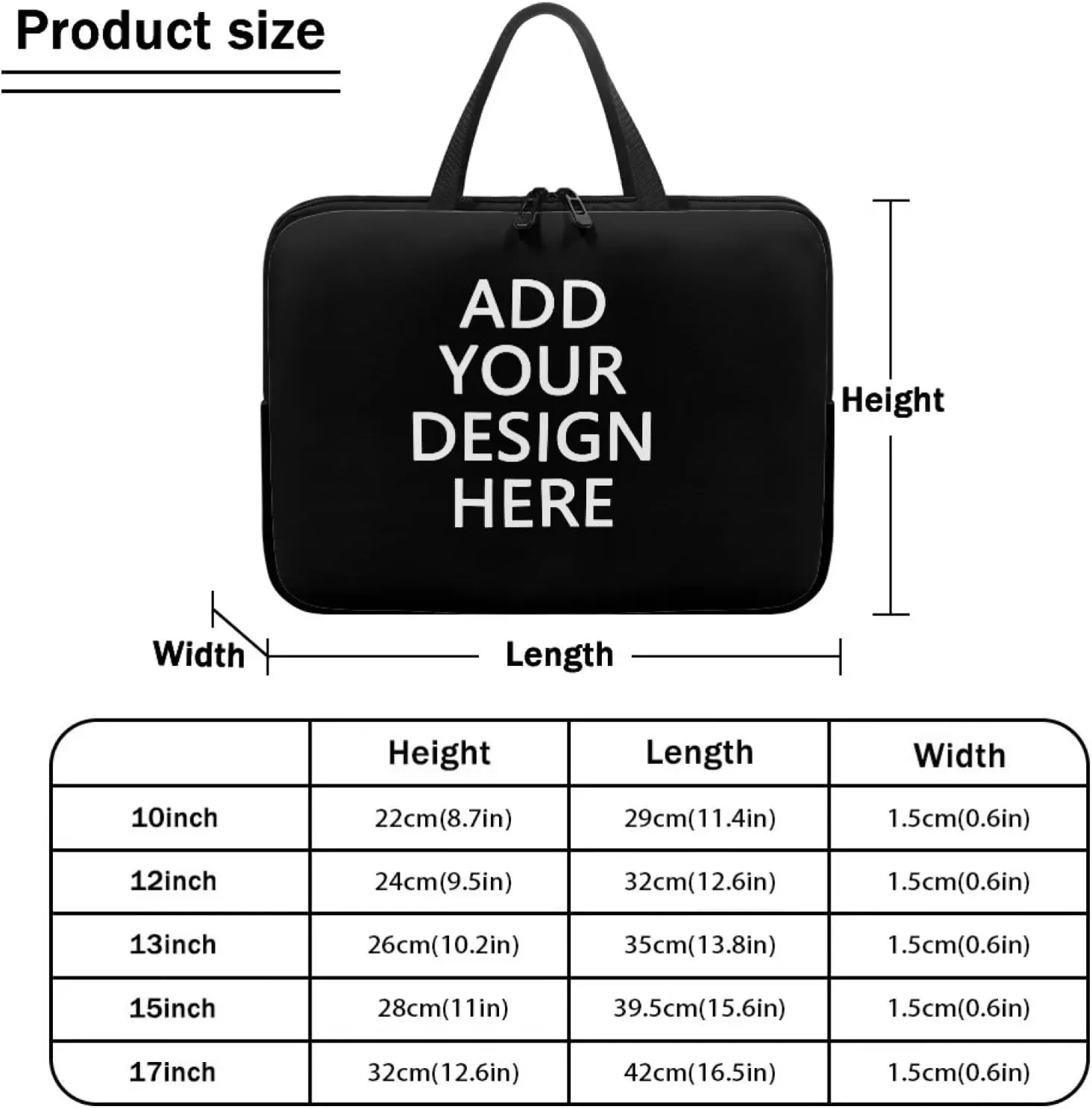 Laptop Sleeve Case for Women Slim & Water-Resistant Laptop Cover Bag
