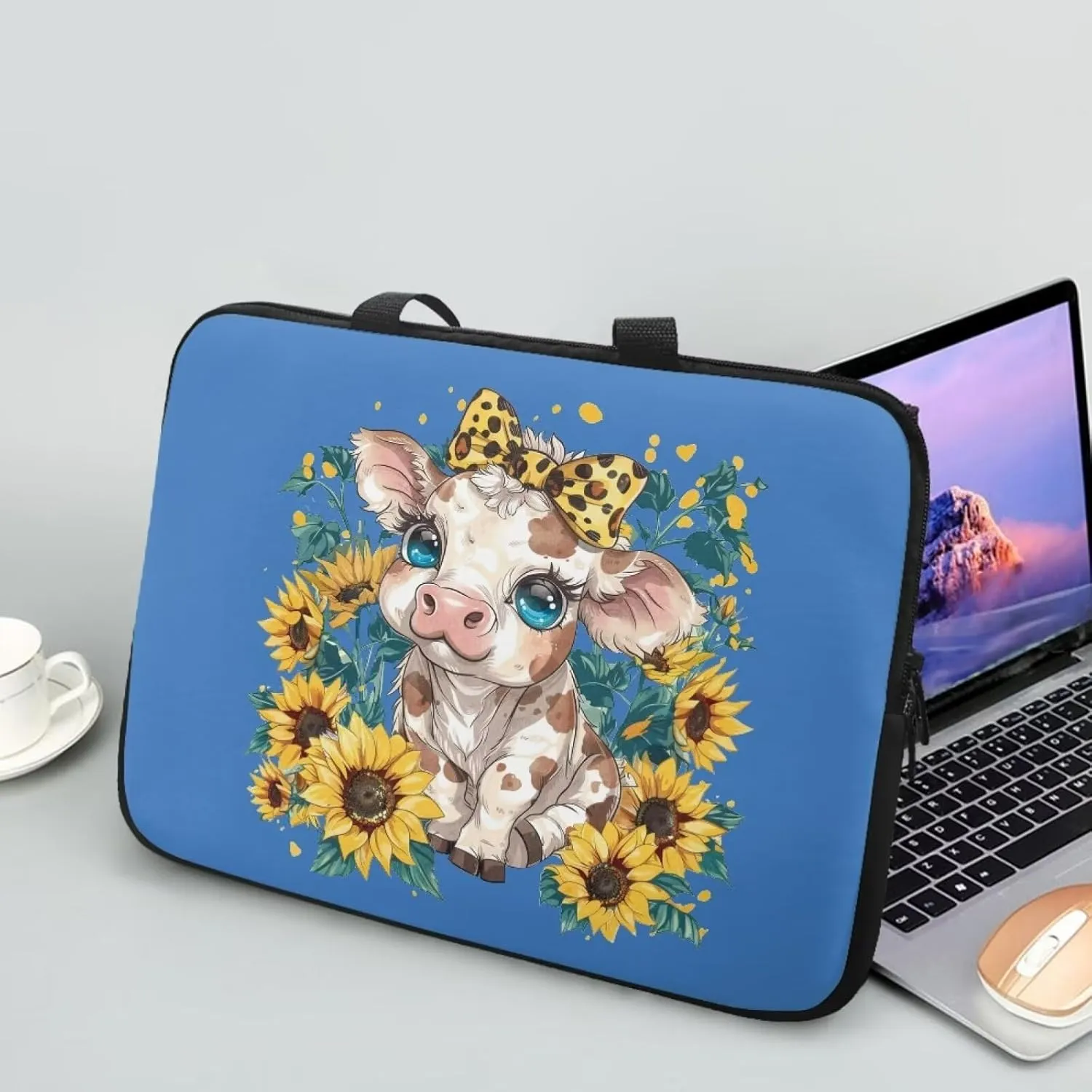 Laptop Sleeve Case for Women Slim & Water-Resistant Laptop Cover Bag
