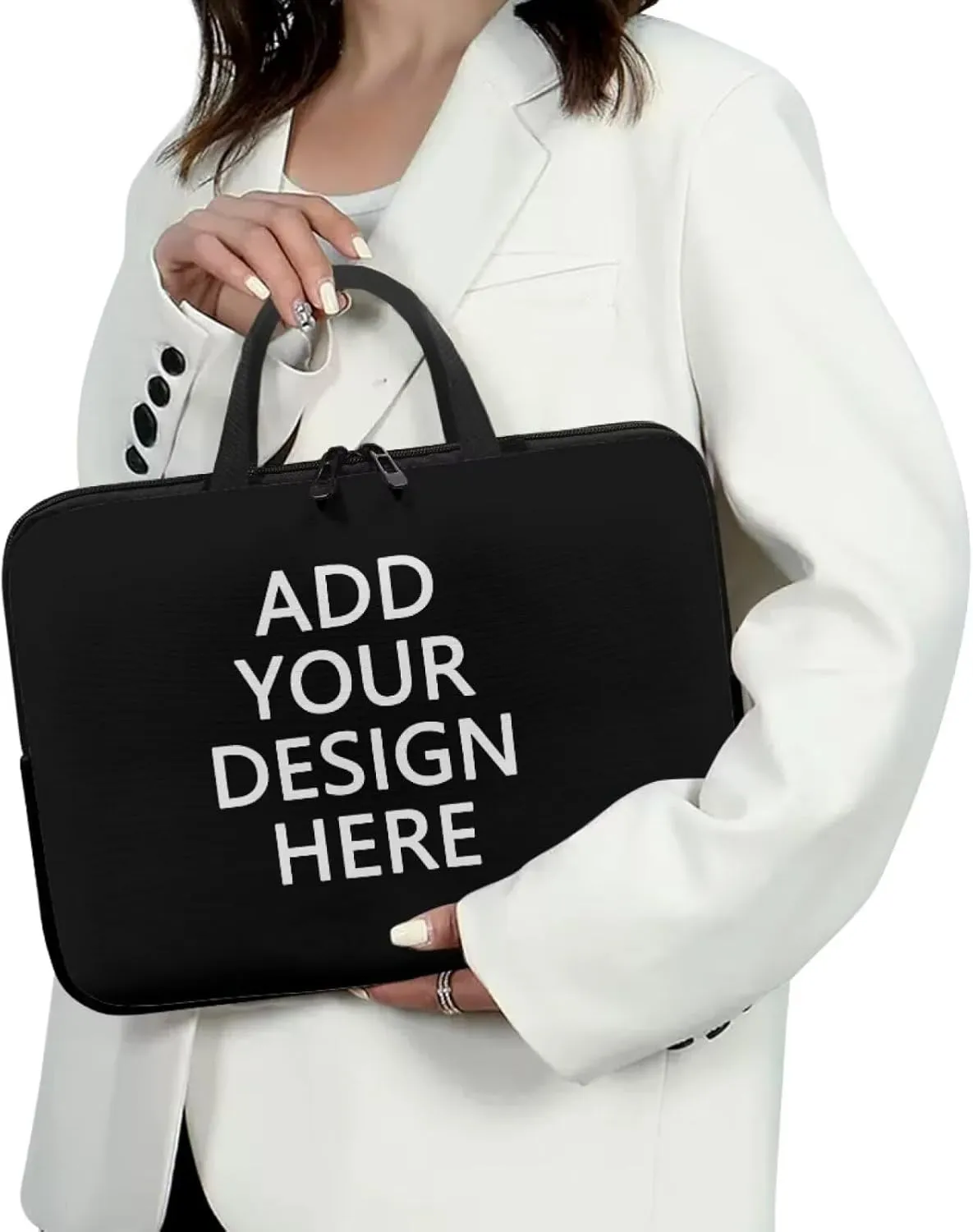 Laptop Sleeve Case for Women Slim & Water-Resistant Laptop Cover Bag
