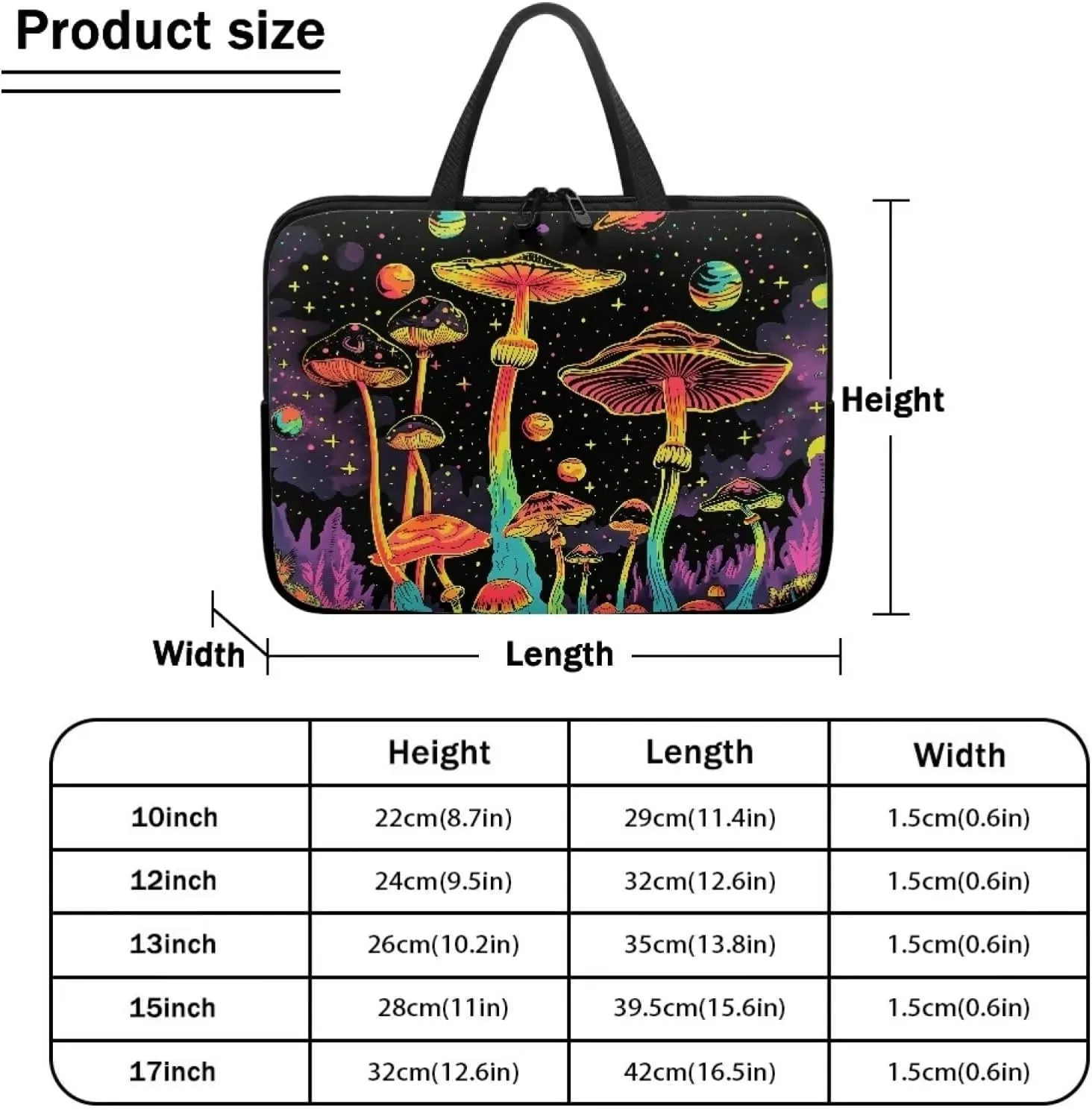 Laptop Sleeve for Women Men Durable Computer Carrying Case Protector
