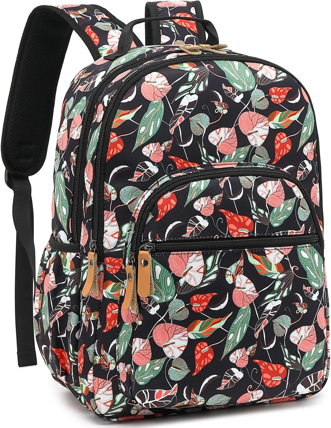 Leaper Water-resistant Laptop Backpack Travel Bag Satchel College Backpack Leaves