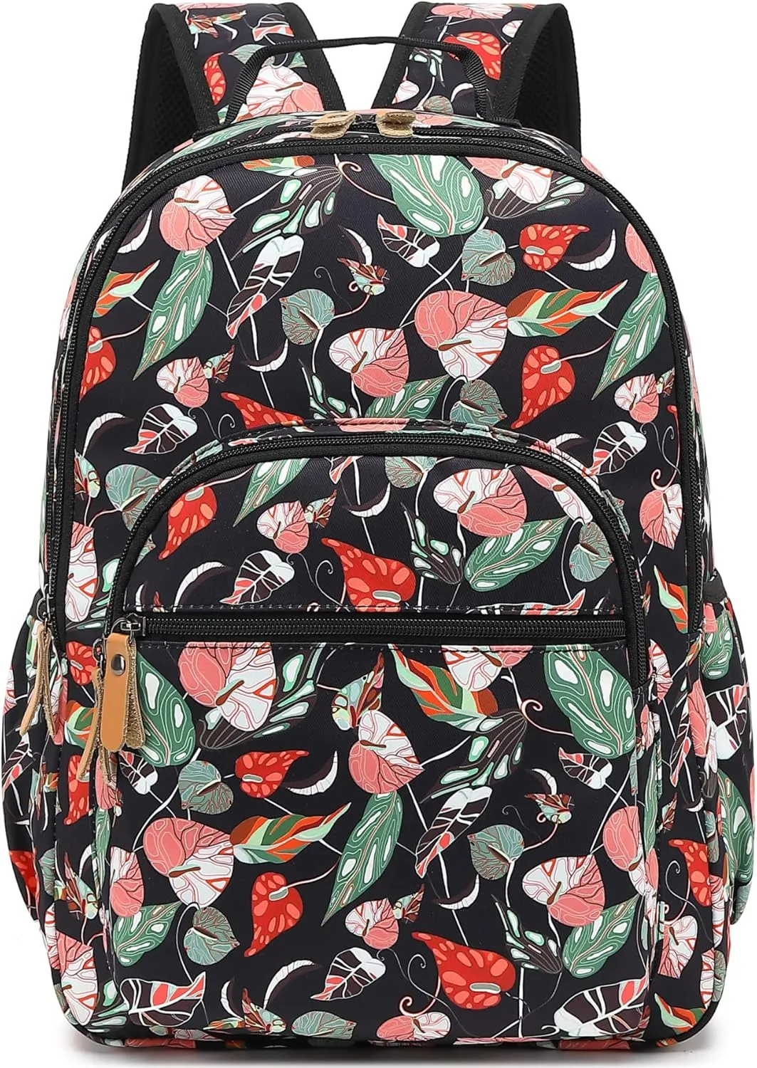 Leaper Water-resistant Laptop Backpack Travel Bag Satchel College Backpack Leaves