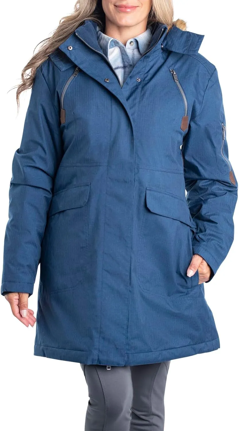 Legendary Whitetails Women's Water Resistant Anchorage Parka Winter Coat with Removable Hood