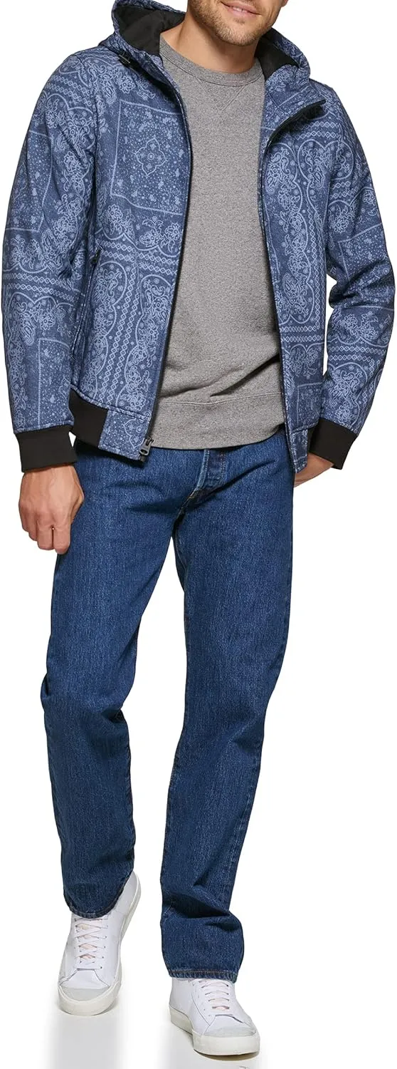 Levi's Men's Hooded Water Resistant Softshell Bomber Jacket