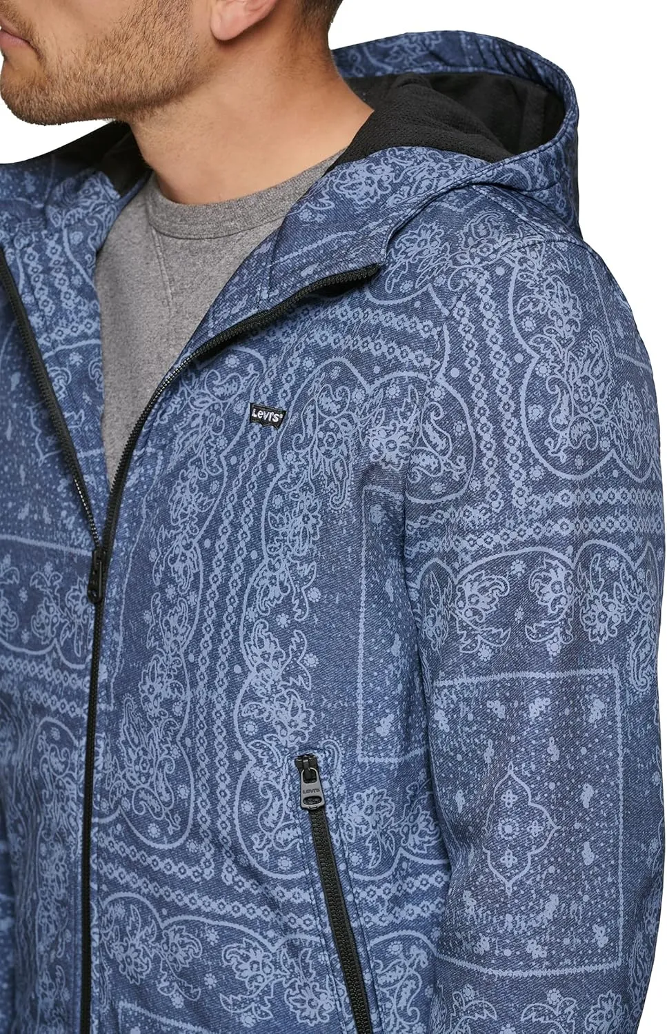 Levi's Men's Hooded Water Resistant Softshell Bomber Jacket