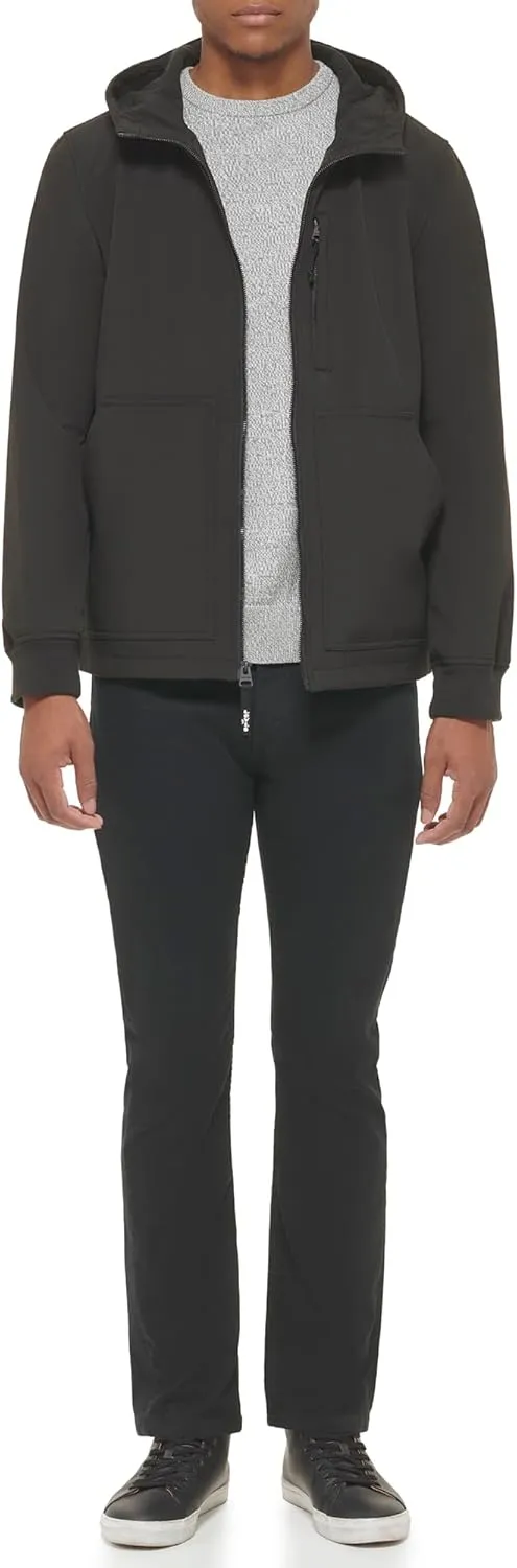 Levi's Men's Water-Resistant Soft Shell Trail Hoodie Jacket