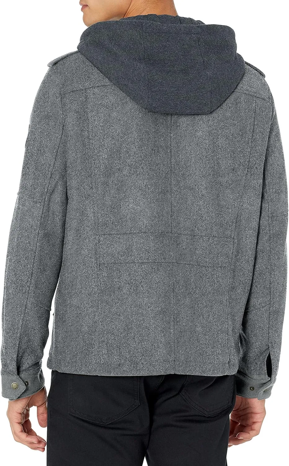 Levi's Men's Wool Blend Hooded Military Jacket (Regular & Big & Tall Sizes)