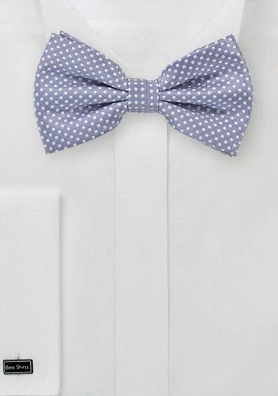 Lilac Pin Dot Bowtie