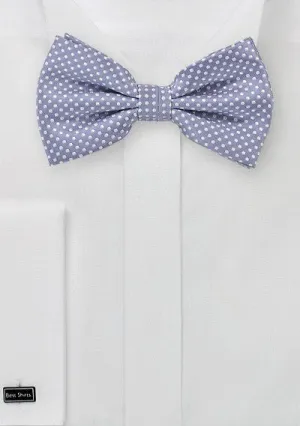 Lilac Pin Dot Bowtie