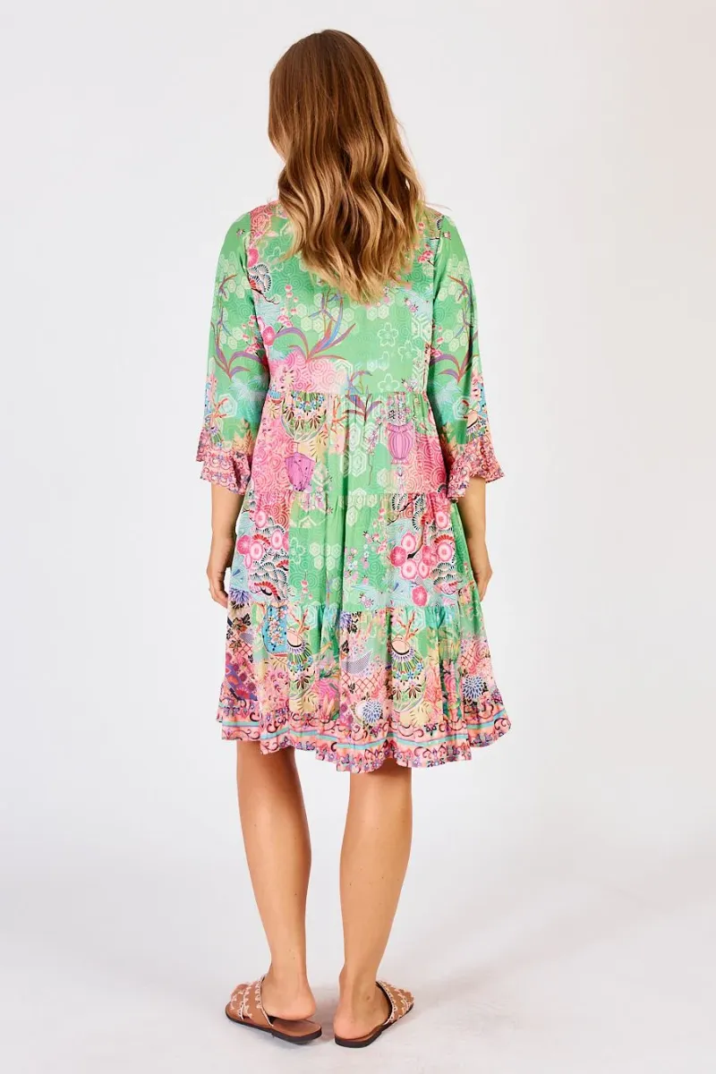 Lula Life Sybil Dress Lime