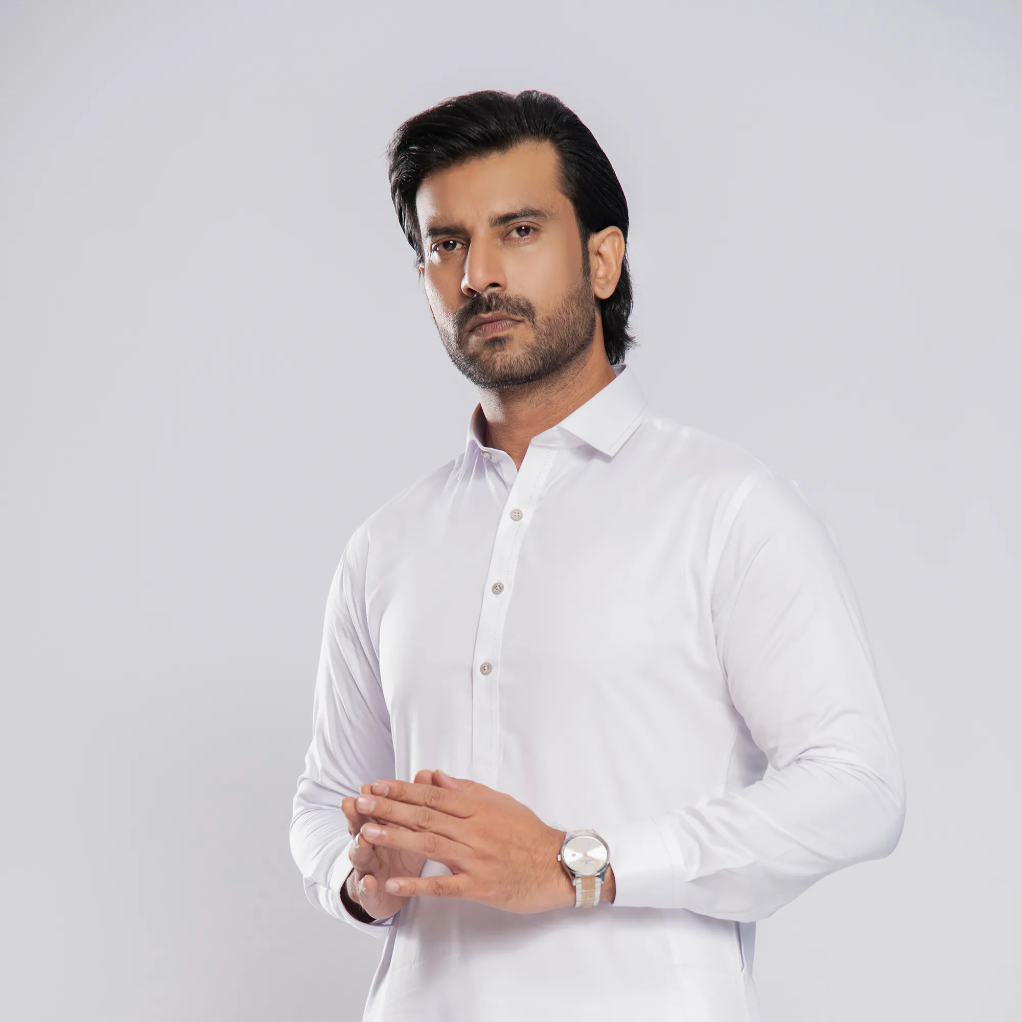 Luxurious Bambo - White Shalwar Kameez