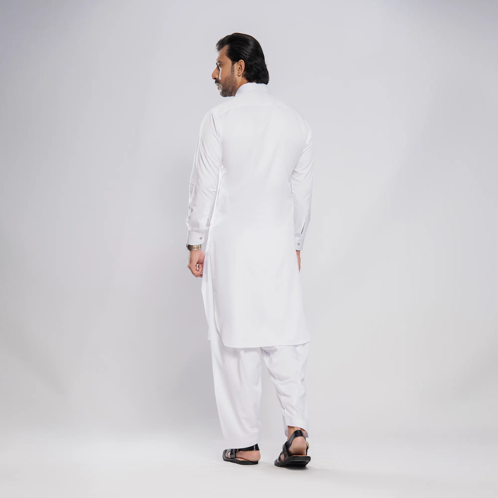 Luxurious Bambo - White Shalwar Kameez