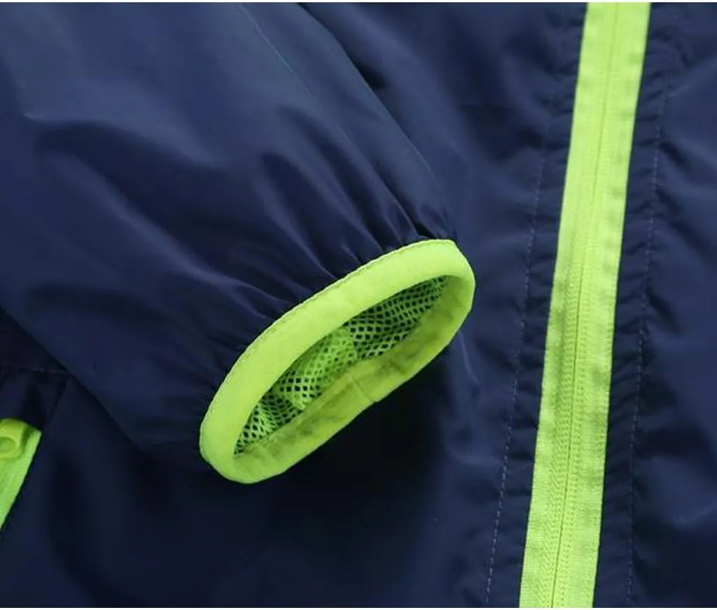 M2C Boys & Girls Hooded Light Weight Windbreaker Water Resistant Jacket