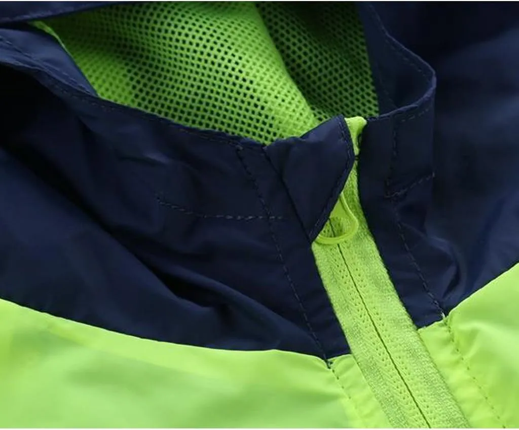 M2C Boys & Girls Hooded Light Weight Windbreaker Water Resistant Jacket