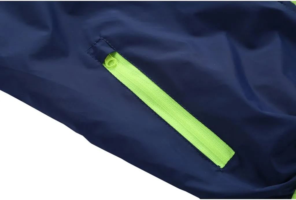 M2C Boys & Girls Hooded Light Weight Windbreaker Water Resistant Jacket