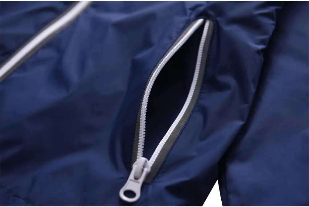 M2C Boys & Girls Hooded Light Weight Windbreaker Water Resistant Jacket