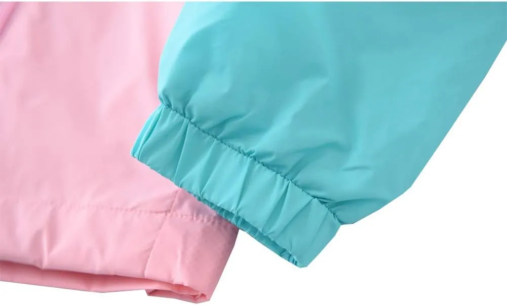 M2C Boys & Girls Hooded Light Weight Windbreaker Water Resistant Jacket