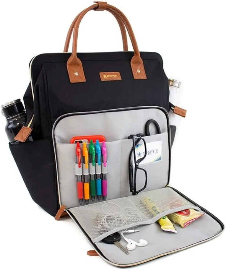 Maevn ReadyGO Water-Resistant Clinical Tote Backpack in Llama Print