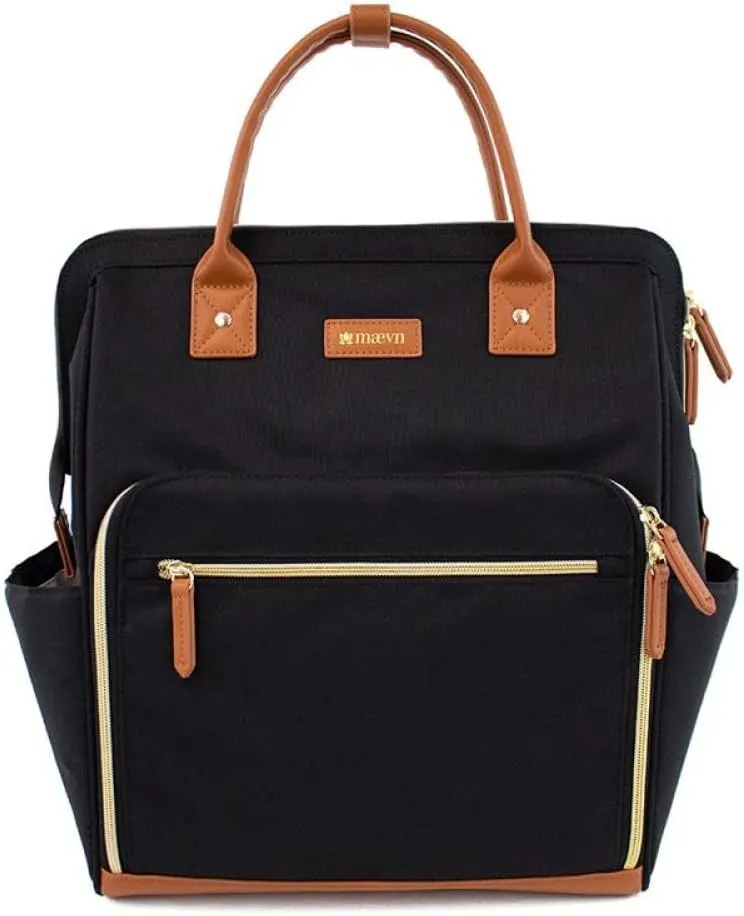 Maevn ReadyGO Water-Resistant Clinical Tote Backpack in Llama Print