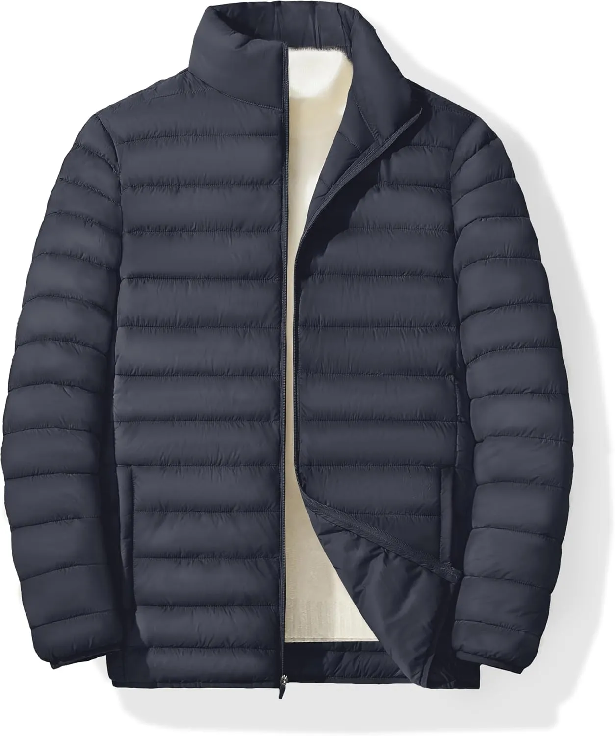 MAGINVIT Men's Puffer Jackets Lightweight Warm Winter Coat Water-Repellent Windbreaker Insulated Quilted Packable Jacket