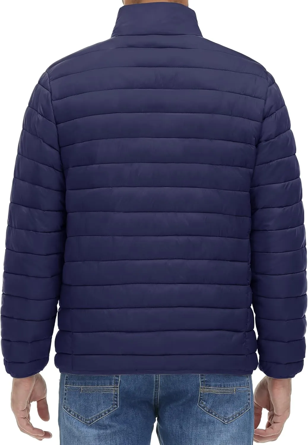 MAGINVIT Men's Puffer Jackets Lightweight Warm Winter Coat Water-Repellent Windbreaker Insulated Quilted Packable Jacket