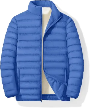 MAGINVIT Men's Puffer Jackets Lightweight Warm Winter Coat Water-Repellent Windbreaker Insulated Quilted Packable Jacket