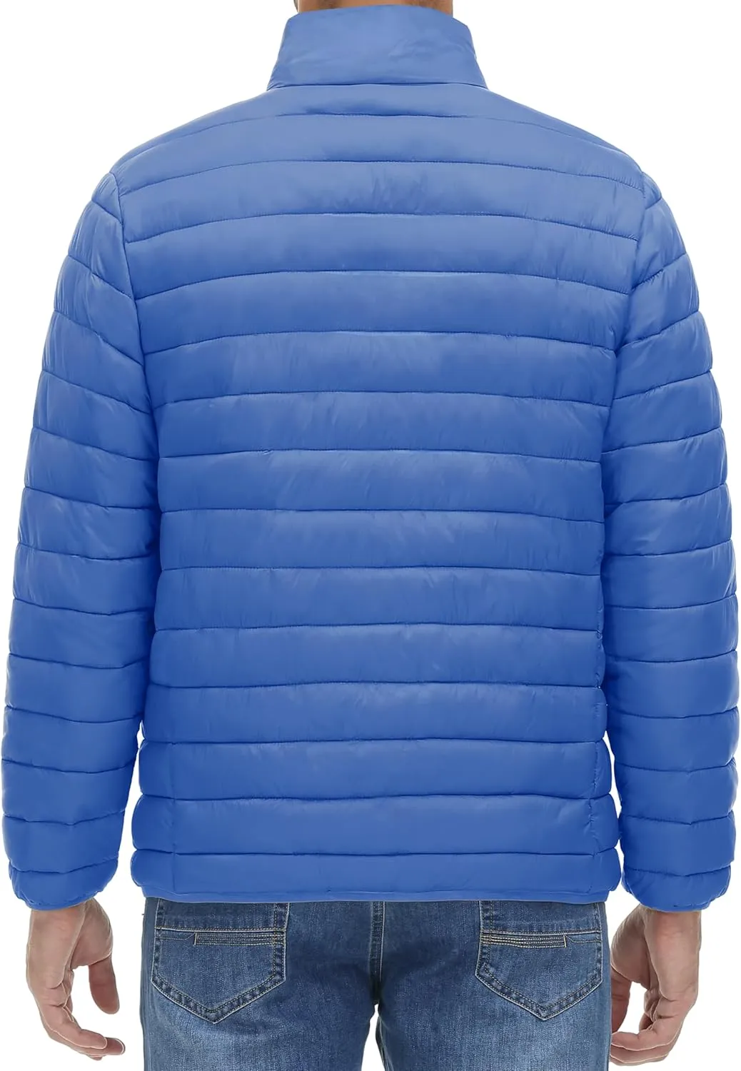 MAGINVIT Men's Puffer Jackets Lightweight Warm Winter Coat Water-Repellent Windbreaker Insulated Quilted Packable Jacket