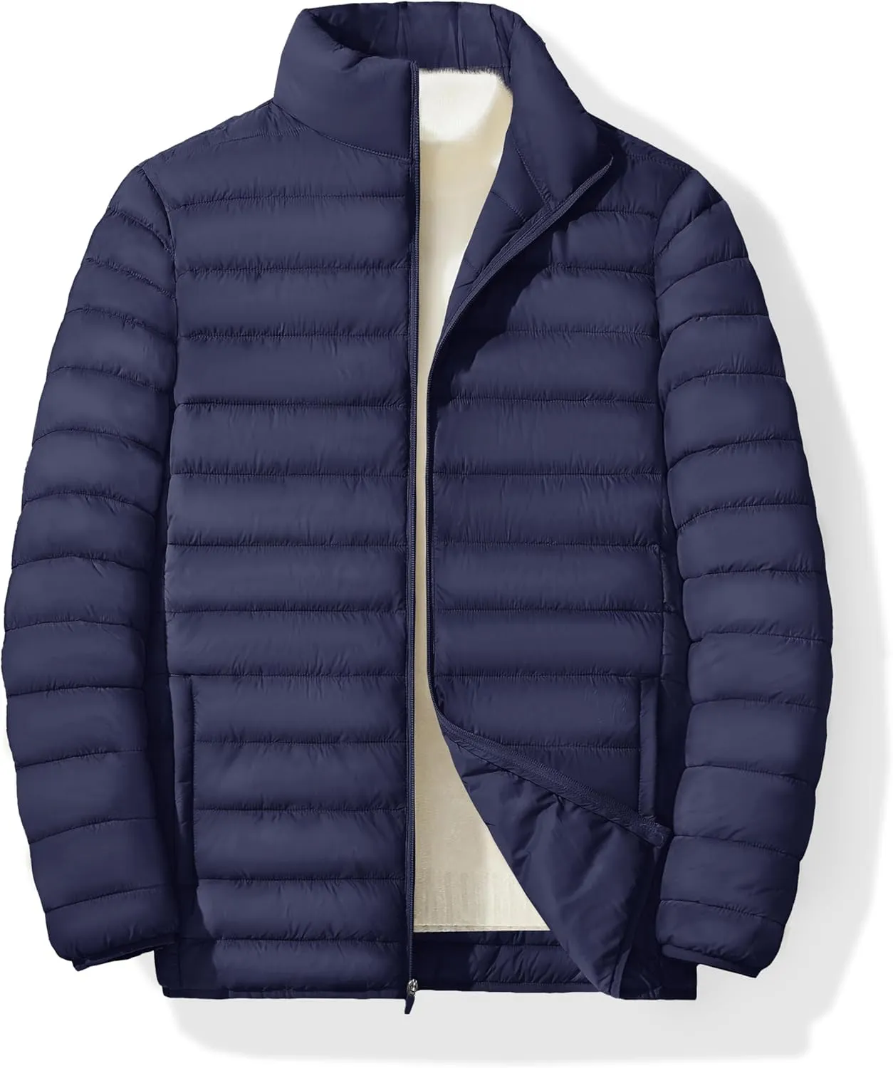 MAGINVIT Men's Puffer Jackets Lightweight Warm Winter Coat Water-Repellent Windbreaker Insulated Quilted Packable Jacket