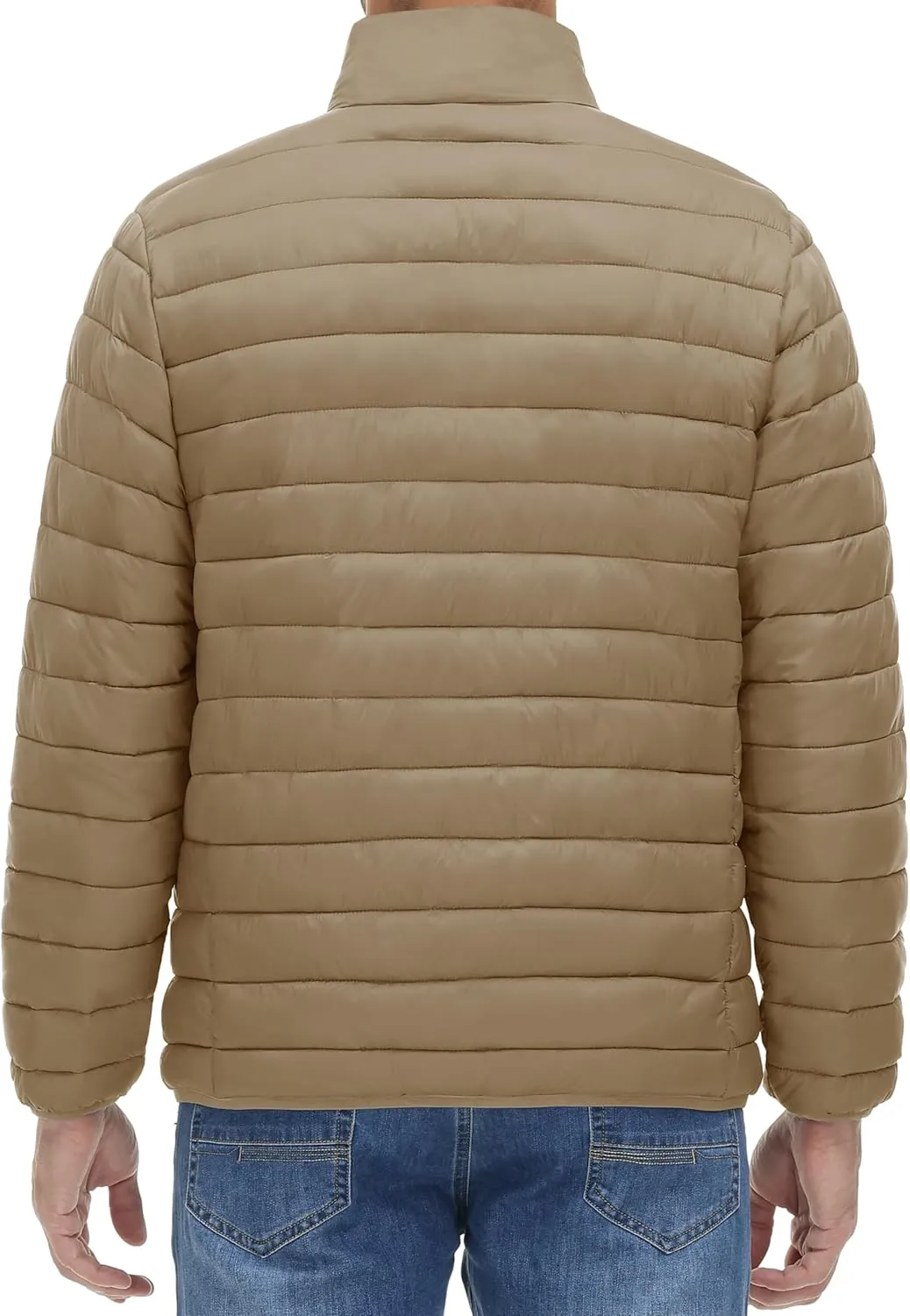 MAGINVIT Men's Puffer Jackets Lightweight Warm Winter Coat Water-Repellent Windbreaker Insulated Quilted Packable Jacket