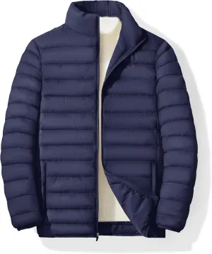 MAGINVIT Men's Puffer Jackets Lightweight Warm Winter Coat Water-Repellent Windbreaker Insulated Quilted Packable Jacket
