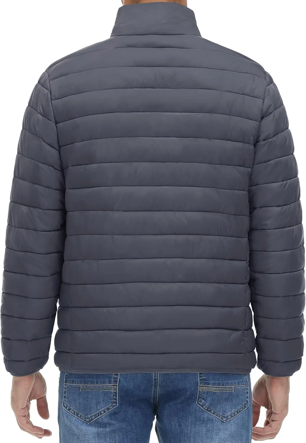 MAGINVIT Men's Puffer Jackets Lightweight Warm Winter Coat Water-Repellent Windbreaker Insulated Quilted Packable Jacket