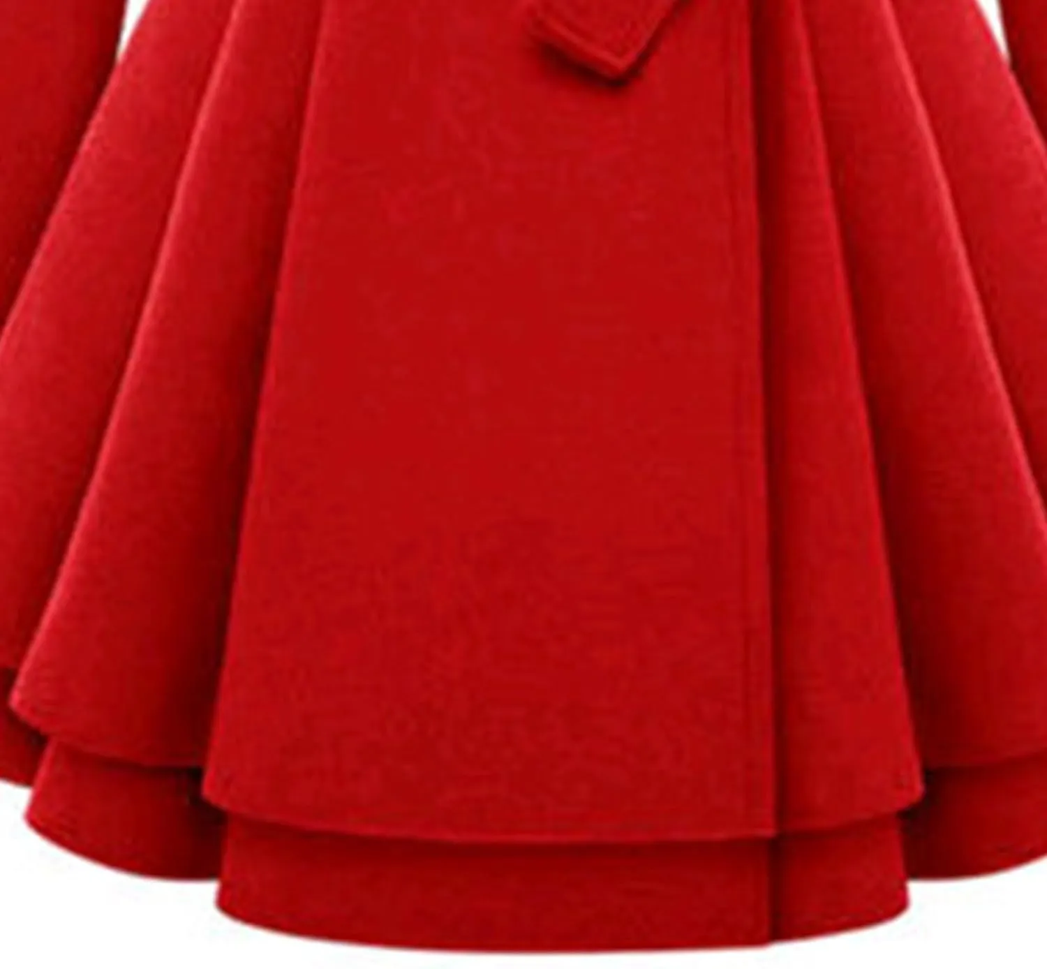 Maiyifu-GJ Womens Lapel Faux Fur Collar Wool Blend Trench Coat Vintage Double Breasted Long Jacket Casual Coat with Belt