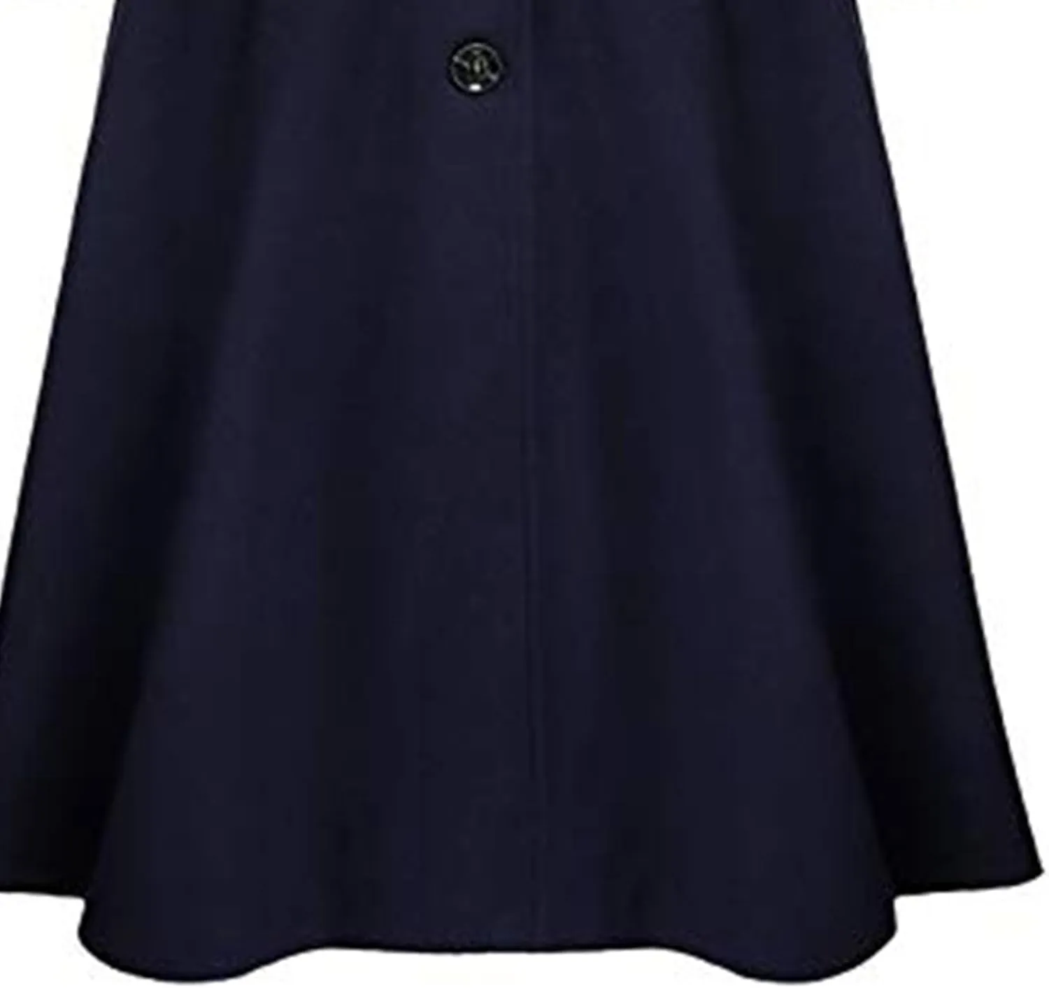 Maiyifu-GJ Women's Winter Wool Blend Dress Coats Notch Lapel Single Breasted Trench Coat Fashion Overcoat Jacket Outwear