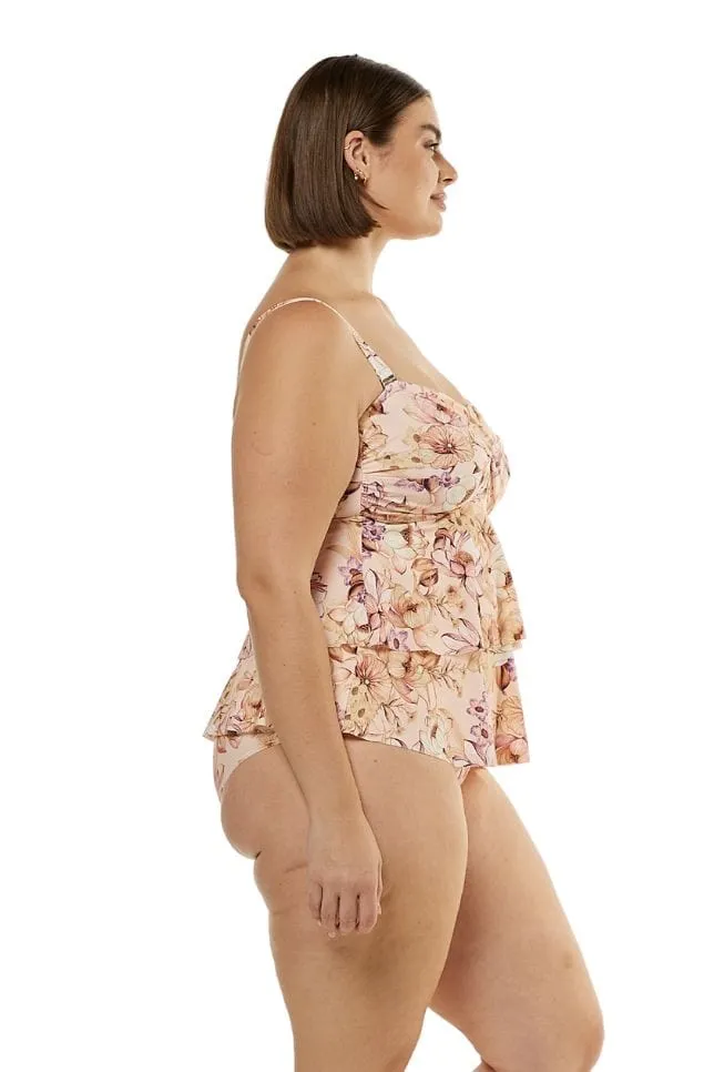 Maldives Bandeau Tiered Tankini Top