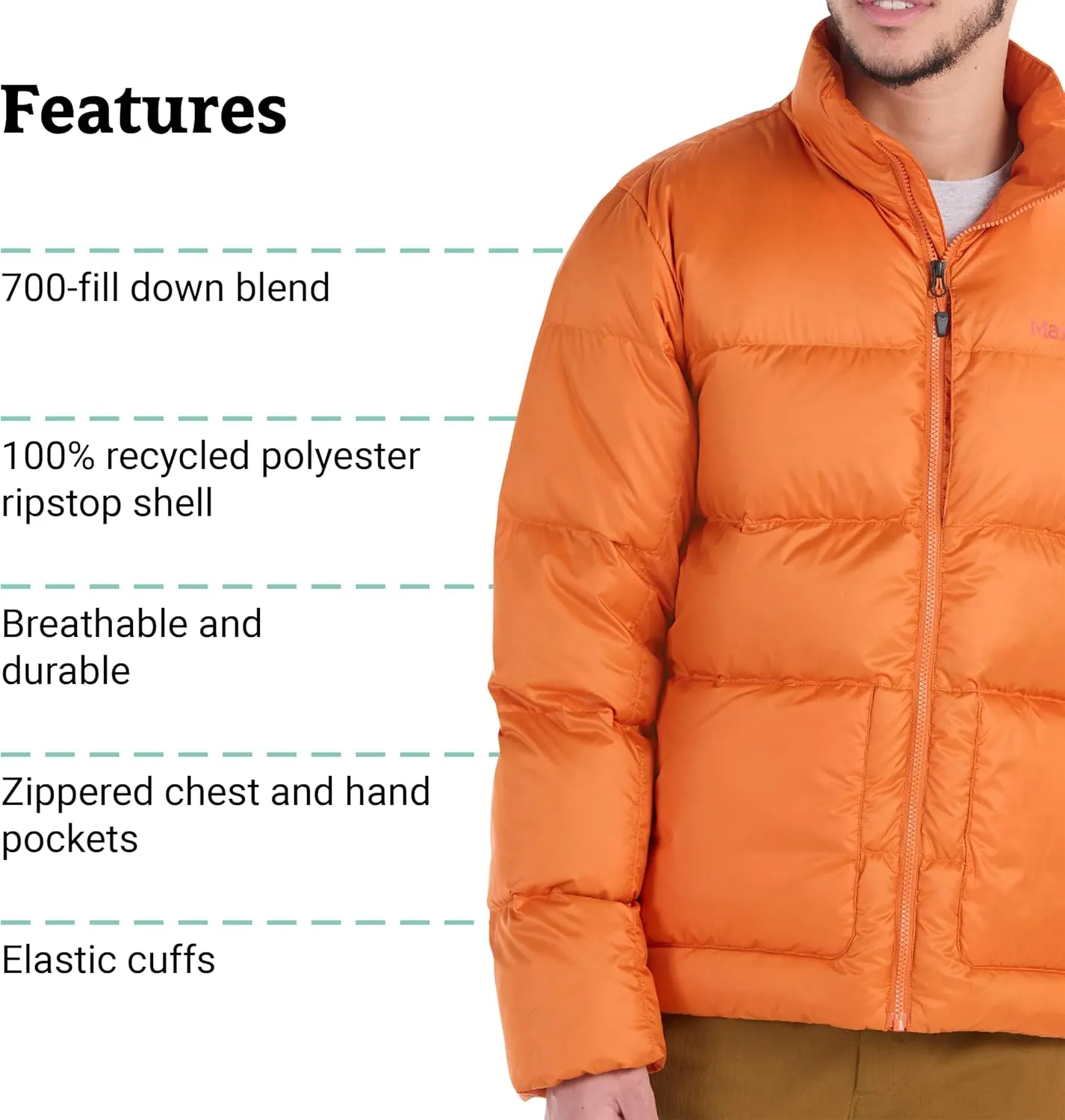 MARMOT Men's 700-fill Insulated, Water-Resistant, Lightweight Puffer Jacket