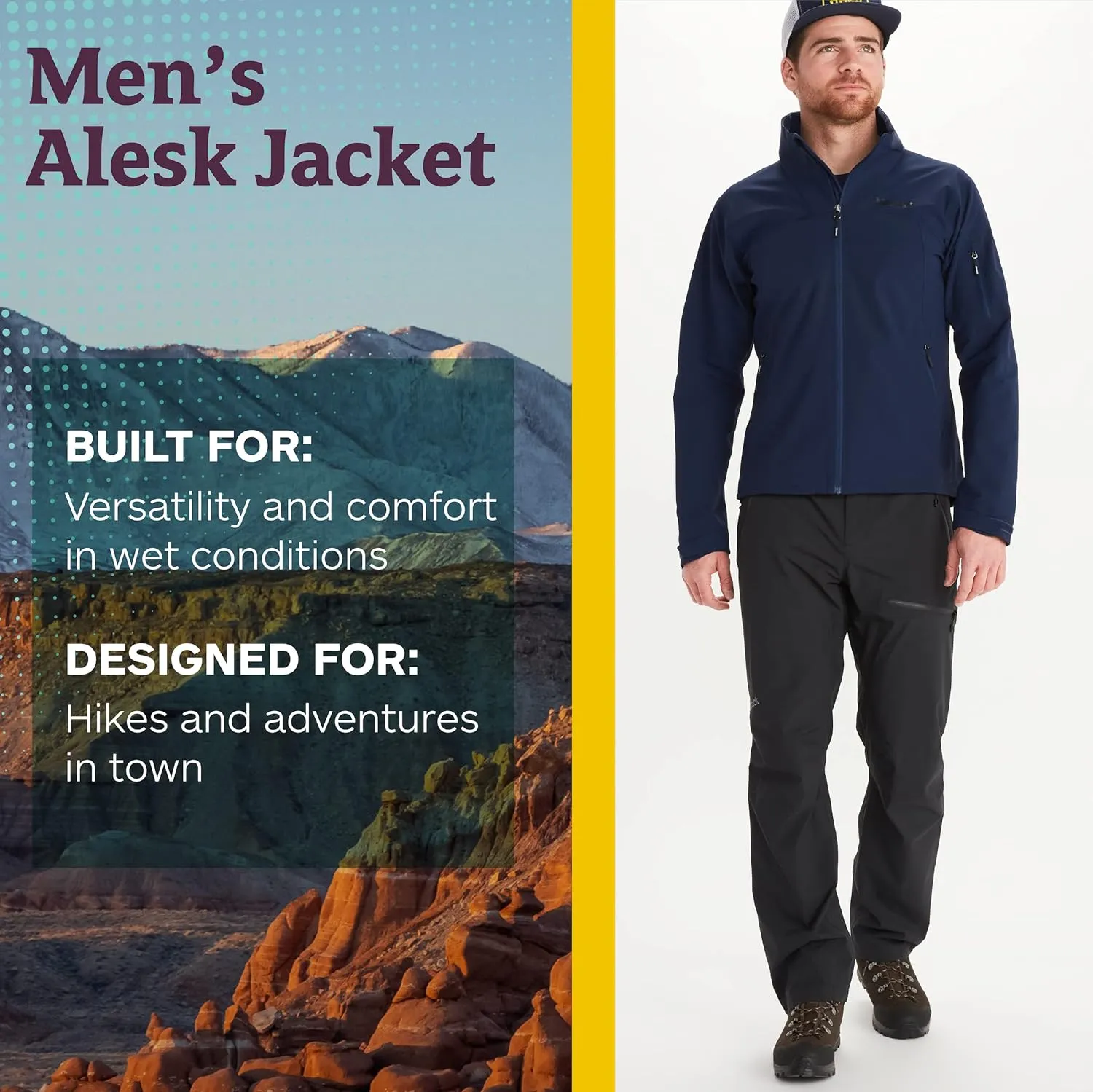 MARMOT Men's Alsek Jacket - Lightweight, Water-Resistant Softshell