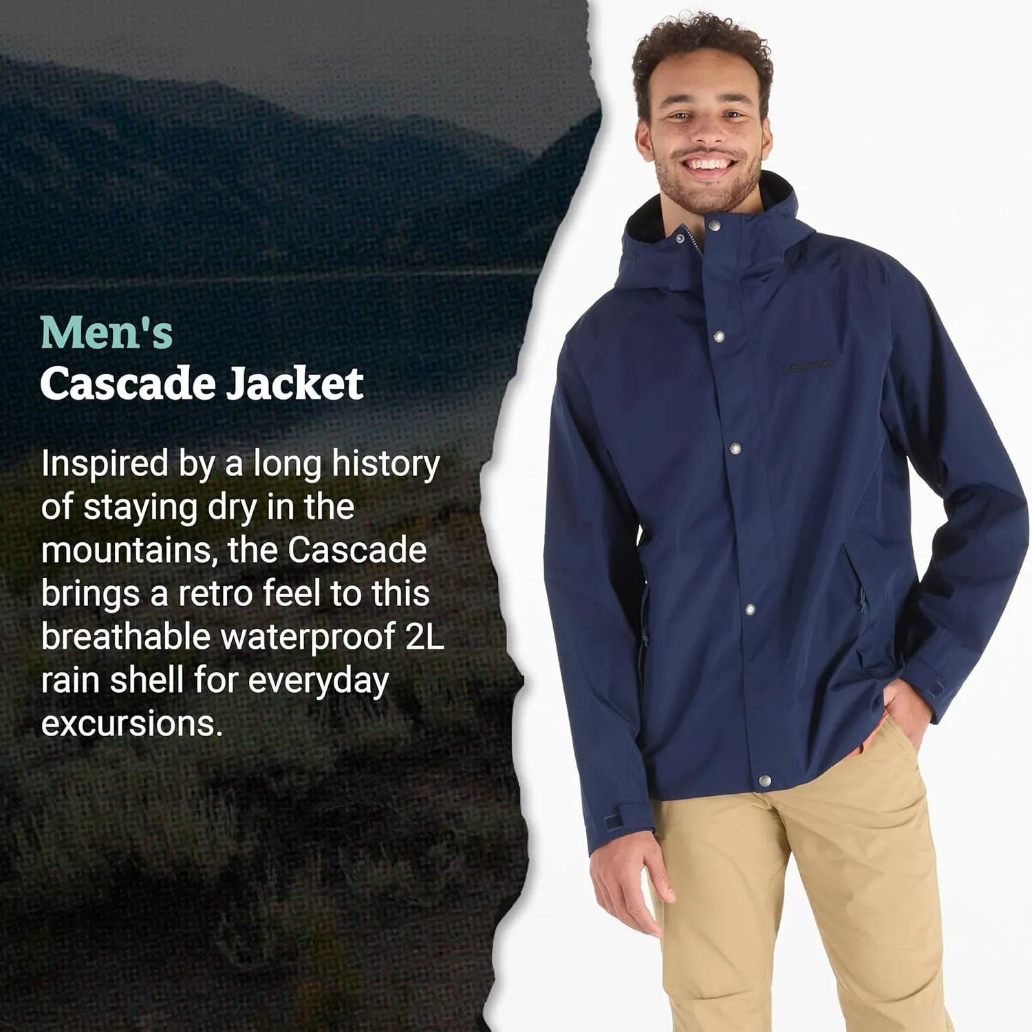 MARMOT Men's Cascade Durable & Waterproof Rain Jacket