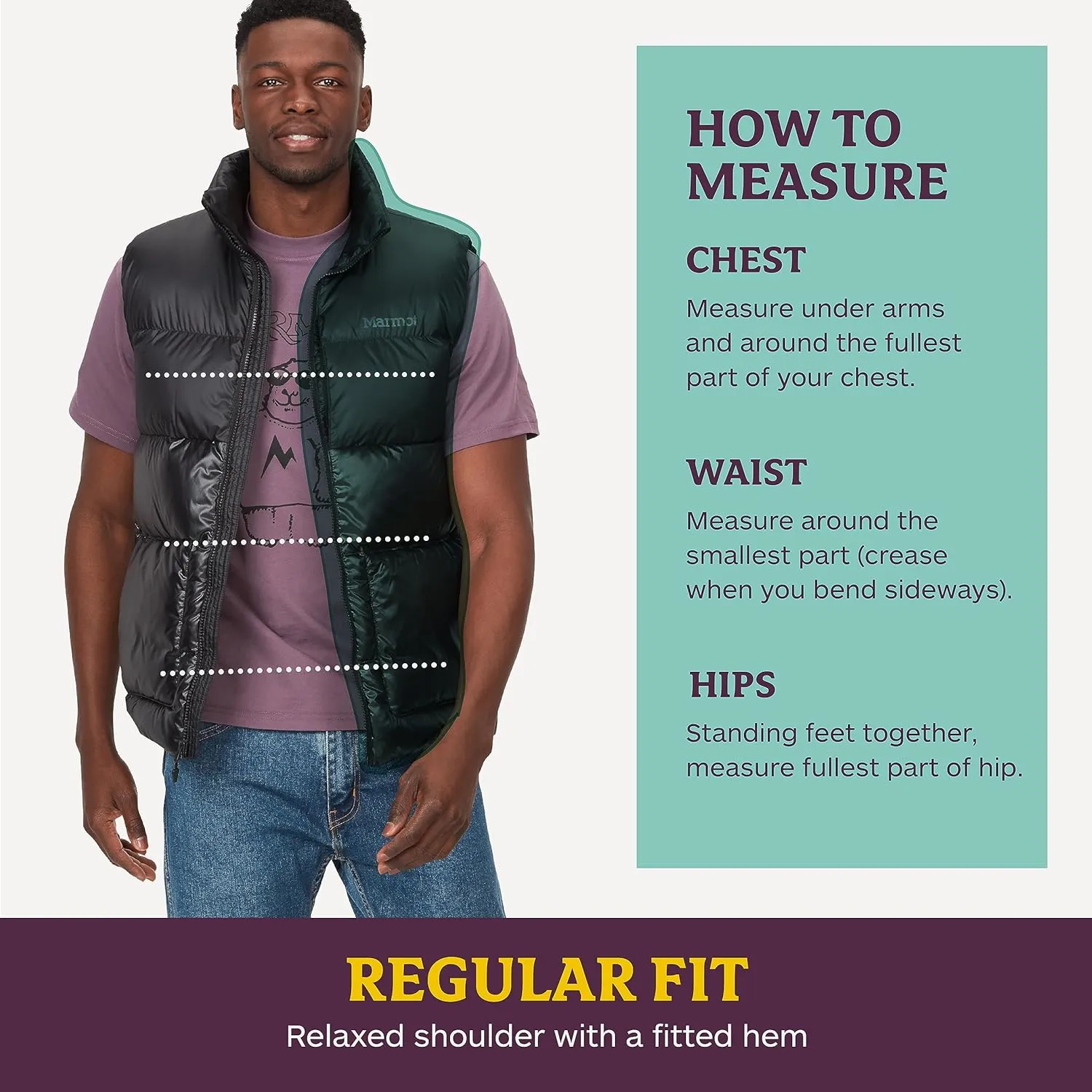 MARMOT Mens Guides Down Vest - 700-Fill Insulated, Water-Resistant, Lightweight Puffer