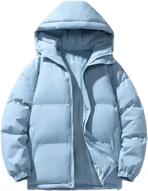Men Winter Parkas Cotton-Padded Coats Puffer Jackets Outdoor Casual Windbreaker Thick Warm Hooded Coat