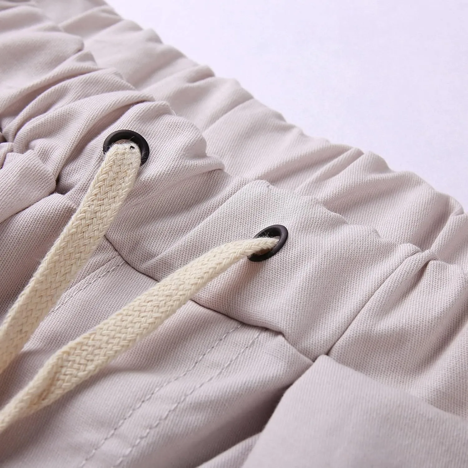 Mens 2023 Fashion Joggers Drawstring Waist Pants Sport Sweatpants Work Sports Loose Fit Hiking Trousers with Pockets