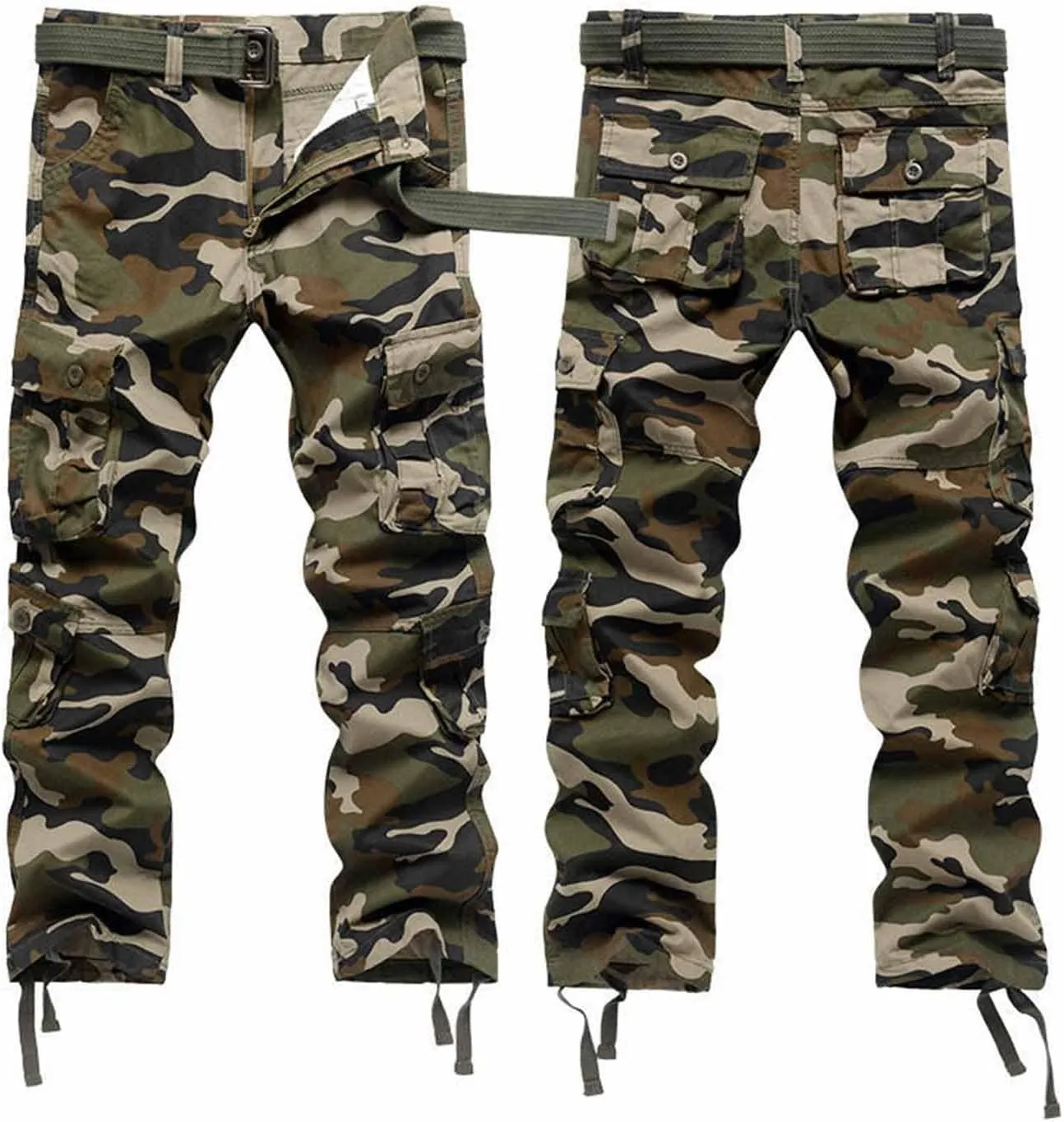 Men's Camouflage Tactical Multi-Pocket Cargo Pants - 2025 Outdoor Rip-Resistant Work Pants