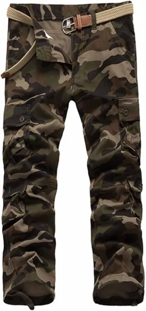 Men's Camouflage Tactical Multi-Pocket Cargo Pants - 2025 Outdoor Rip-Resistant Work Pants